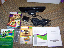 Microsoft Xbox 360 Kinect Motion Sensor kit with box + accessories, used for sale  Shipping to South Africa