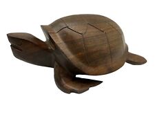Large Vintage Sea Turtle/Tortoise Hand Carved Ironwood Sculpture 10.5” Long for sale  Shipping to South Africa