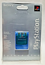 Tarjeta de memoria genuina Sony SCPH-1020 ELI Playstation 1 isla azul rayado ampolla, usado segunda mano  Embacar hacia Argentina