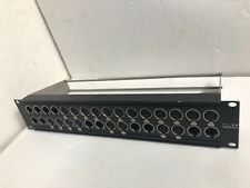 Canford Audio 32 way 2u XLR 3 pin patch bay panel 24 Neutrik 8 not inc lace bar for sale  Shipping to South Africa