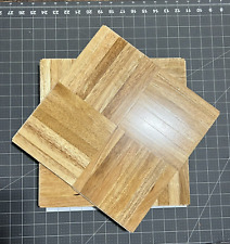 PARQUET DE MIEL DE ROBLE: 6 PIES CUADRADOS Hevea 7 dedos azulejos de madera 12x12x5/16 segunda mano  Embacar hacia Argentina