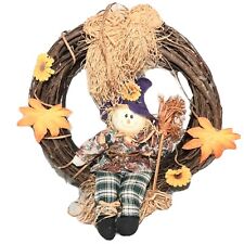 Fall scarecrow wreath for sale  Randolph