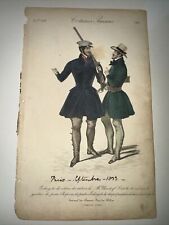 1833 handcoloured men for sale  Shipping to Ireland