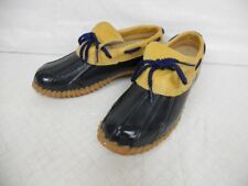 Chris Craft Women's Duck Boat Gum Sole Shoes Black & Tan  US Size 7 - NO INSERTS, used for sale  Shipping to South Africa