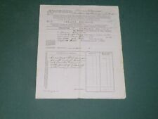 Inland revenue document1887 for sale  CANNOCK
