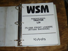 Kubota L39 Tractor Loader Backhoe Shop Service Repair Manual, used for sale  Shipping to Canada
