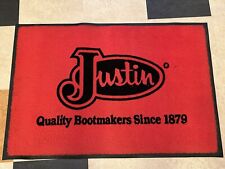 Used, Justin Boots Floor Doormat Pristine Preowned Condition From Pendleton Oregon for sale  Shipping to South Africa