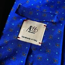 Gravata de seda feita à mão Royal Blue Starburst Floret AD 56 Milano Viola comprar usado  Enviando para Brazil