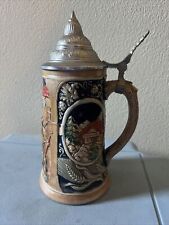 Vintage Reinhold Merkelbach German Beer Stein 4071 with Lid  for sale  Shipping to South Africa