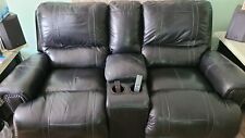 Black leather reclining for sale  Westland