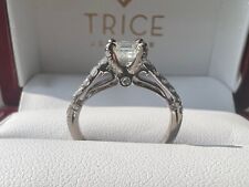 Verragio Engagement Ring Size 5.75 with .91 carat Asscher Cut Diamond Center for sale  Parker