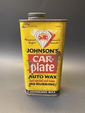 Lata de lata vintage 1960s Johnsons placa de carro cera automática publicidade automotiva comprar usado  Enviando para Brazil