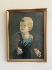 Vintage Framed Print “CHILDHOOD”Anna Zinkeisen Mid Century Hanging Wall Art for sale  Shipping to South Africa