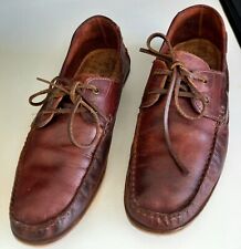 Boat shoes Moccasin Ox Blood Leather Size UK 10 for sale  Shipping to South Africa