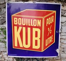 plaque emaillee bouillon kub d'occasion  Châteauroux