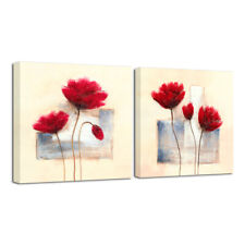 2 paints wall flower prints for sale  USA