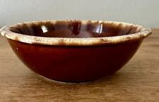 Hull USA Brown Drip Pottery Oven-Proof 6 3/4 inch Cereal/Soup Bowl for sale  Shipping to South Africa