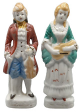 Lote de estatuetas vintage de porcelana feminina e masculina com violino 5" Japão comprar usado  Enviando para Brazil