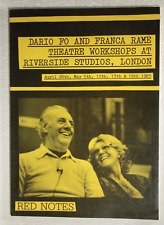 Dario Fo y Franca Rame: talleres de teatro en Riverside Studios, Londres 1983 segunda mano  Embacar hacia Argentina