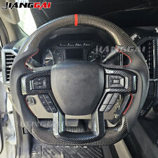 Real Carbon Fiber Sport Steering Wheel Fit 2015+ Ford F150 Raptor No Heated for sale  Shipping to South Africa