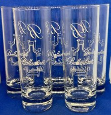 Ballantine's Vintage Lot 5 Verre Whisky Publicitaire Bar Bistrot 14 cm Bar glass comprar usado  Enviando para Brazil