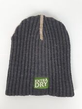 Toohey's Extra Dry Beanie One Size Grey Ribbed Acrylic Embroidered Rare Beer for sale  Shipping to South Africa
