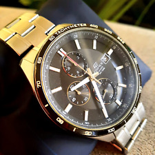 Relógio masculino EFR-512 'CASIO 'EDIFICE' preto, aço inoxidável resistente à água 10BAR comprar usado  Enviando para Brazil