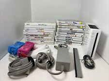 Wii Console 2 Wii Motes Nunchucks 21 Games! Accessories Nyko Wands Works Lot for sale  Shipping to South Africa