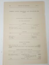 1909 document cambria for sale  Port Saint Lucie