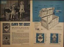 Clown Toy Box/Chest How-To build PLANS Wooden Storage for sale  Shipping to South Africa