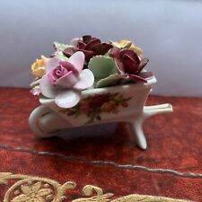 Flowers wheelbarrow ornament for sale  BATH