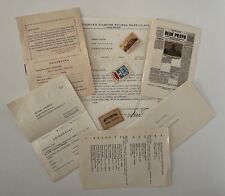 Vintage documents ephemera for sale  LONDON