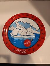 Plato de cena de plástico coleccionable Coca-Cola oso polar de 10"" Gibson 2001 segunda mano  Embacar hacia Argentina