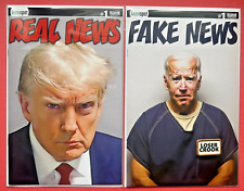 Conjunto de noticias falsas Biden's Titans Vs Trump's Titans #1 cómic 1:10 noticias reales 1:20 casi nuevo- segunda mano  Embacar hacia Argentina