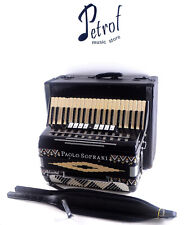 Rare,Top Italian Musette Accordion Paolo Soprani DeLuxe 120 bass+New Straps&Case for sale  Shipping to South Africa