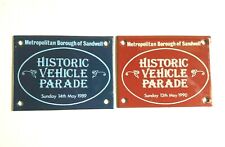 Vintage enamel plaques d'occasion  Expédié en Belgium