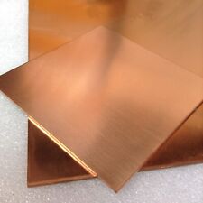 Copper Sheet Plate 100 x 100mm 0.5mm to 2mm Thick Thin Material Solid 99.9% Pure for sale  Shipping to South Africa