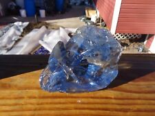 Glass Rock Slag Pretty Clear Sapphire Blue 2.10 lbs KK82 Rocks Landscape Aquariu for sale  Shipping to South Africa