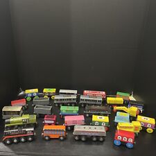 Munipals wooden CTA BROWN LINE & Misc Brand Name Train Cars & Engines Lot Of 27 for sale  Shipping to South Africa