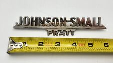 Emblema vintage Johnson-Small Pratt KS concessionária de metal carro emblema automático comprar usado  Enviando para Brazil