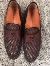 Santoni shoes brown for sale  LONDON