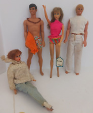 Zestaw 4 Vintage 1966, 1968, rzęsy Barbie & Ken Fashion Dolls Mattel, używany na sprzedaż  Wysyłka do Poland