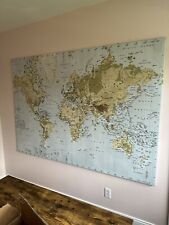 framed map world for sale  Davenport