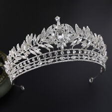 Tiara de cristal 7,5 cm de altura coroa casamento noiva rainha princesa formatura 2 cores, usado comprar usado  Enviando para Brazil