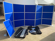 Panel and Pole Exhibition Display Board Stand 16 panels + fittings+carry cases for sale  ANDOVER