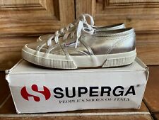 Superga silver metallic trainers, Size UK 5 for sale  Shipping to South Africa