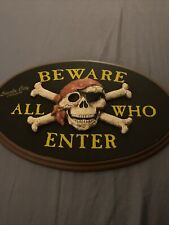 Pirate skull beware for sale  Portland