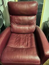 Red leather recliner for sale  Compton