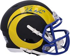 Mini capacete Puka Nacua Los Angeles Rams autografado preto fosco velocidade comprar usado  Enviando para Brazil