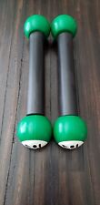 Zumba Toning Sticks Set of 2 Green & White Shaker Workout Weights 1 LB EUC for sale  Shipping to South Africa